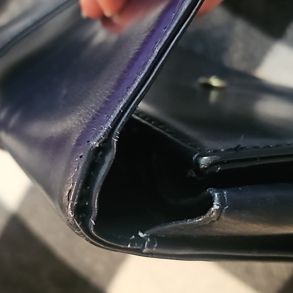 ✨️Nice Gucci Clutch Black with Light Gold GG Hardware - Picture 13 of 14